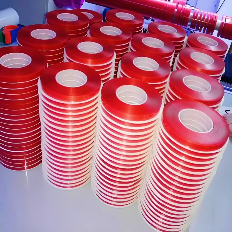 Clear Heat-Resistant Round Die-Cut Acrylic Tape