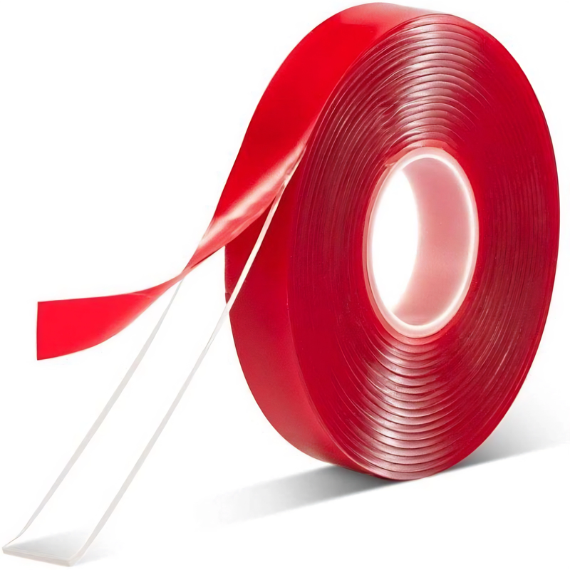 Clear Heat-Resistant Round Die-Cut Acrylic Tape